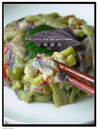 蒸茄子豆角 蒸茄子豆角