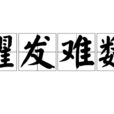 擢髮難數 擢髮難數