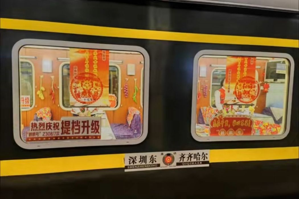 Z308次列車(齊齊哈爾開往深圳東的直達特快列車) Z308次列車(齊齊哈爾開往深圳東的直達特快列車)