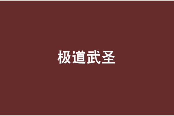 極道武聖(歲靜創作的網路小說) 極道武聖(歲靜創作的網路小說)