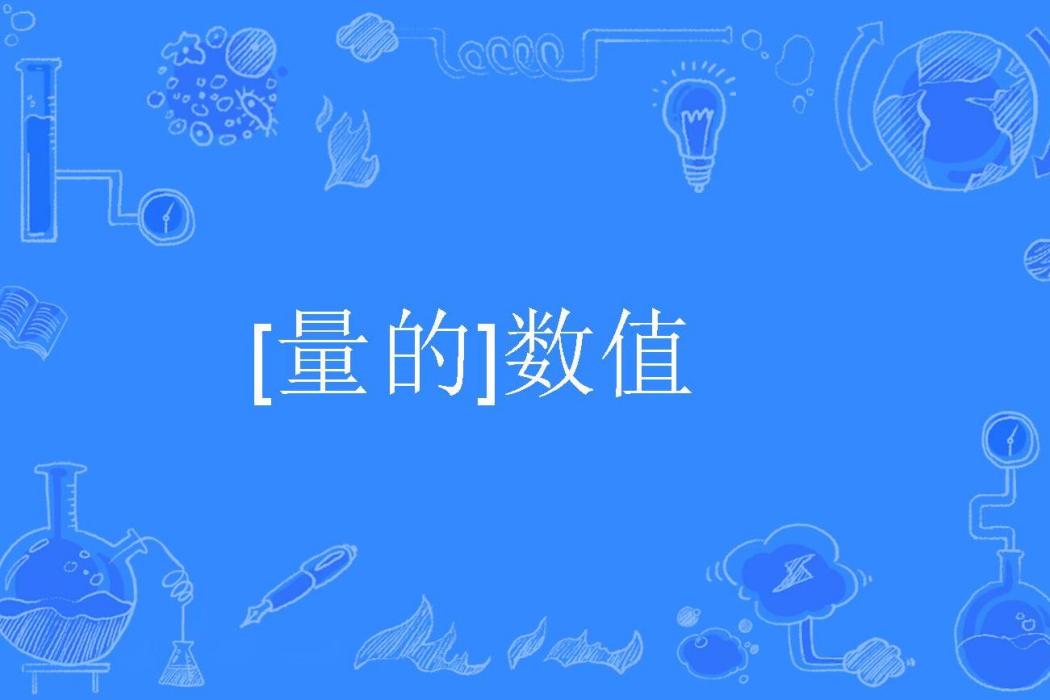 [量的]數值