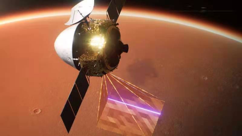 天問一號探測器成功實施近火制動 進入火星停泊軌道