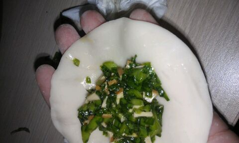 韭菜豆乾水餃