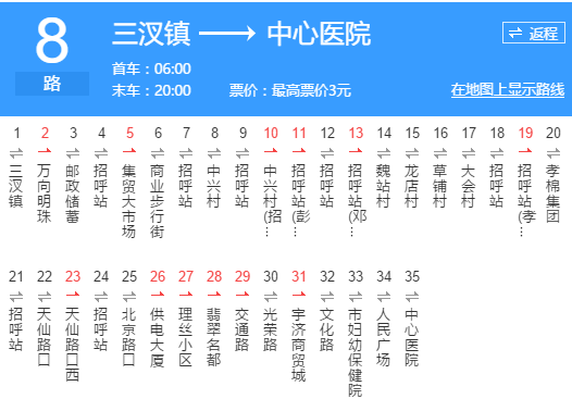 孝感公交8路 孝感公交8路