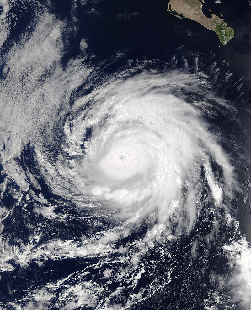 颶風朱麗葉 衛星雲圖