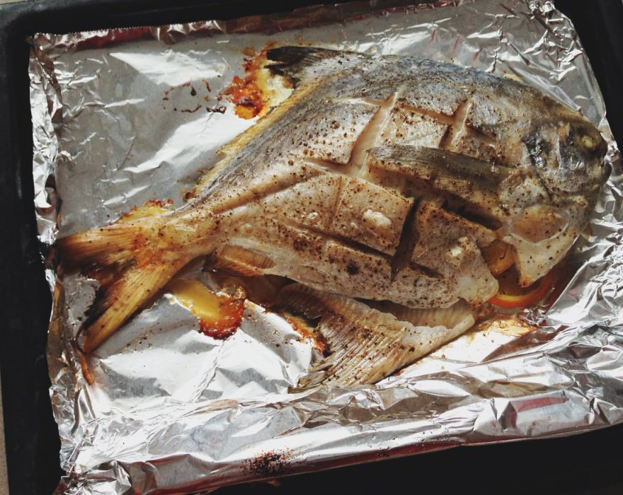 橙香烤鯧魚 橙香烤鯧魚