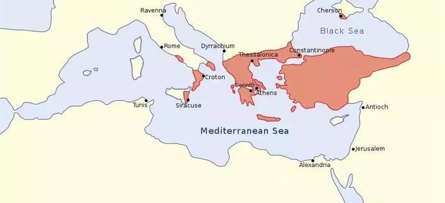 10世紀前期的拜占庭帝國版圖