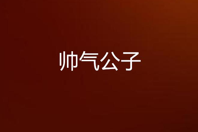 帥氣公子 帥氣公子
