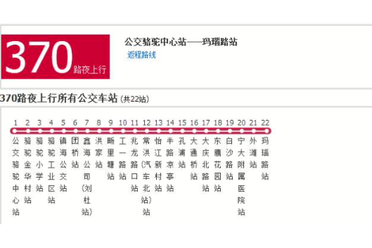 寧波公交370路夜 寧波公交370路夜