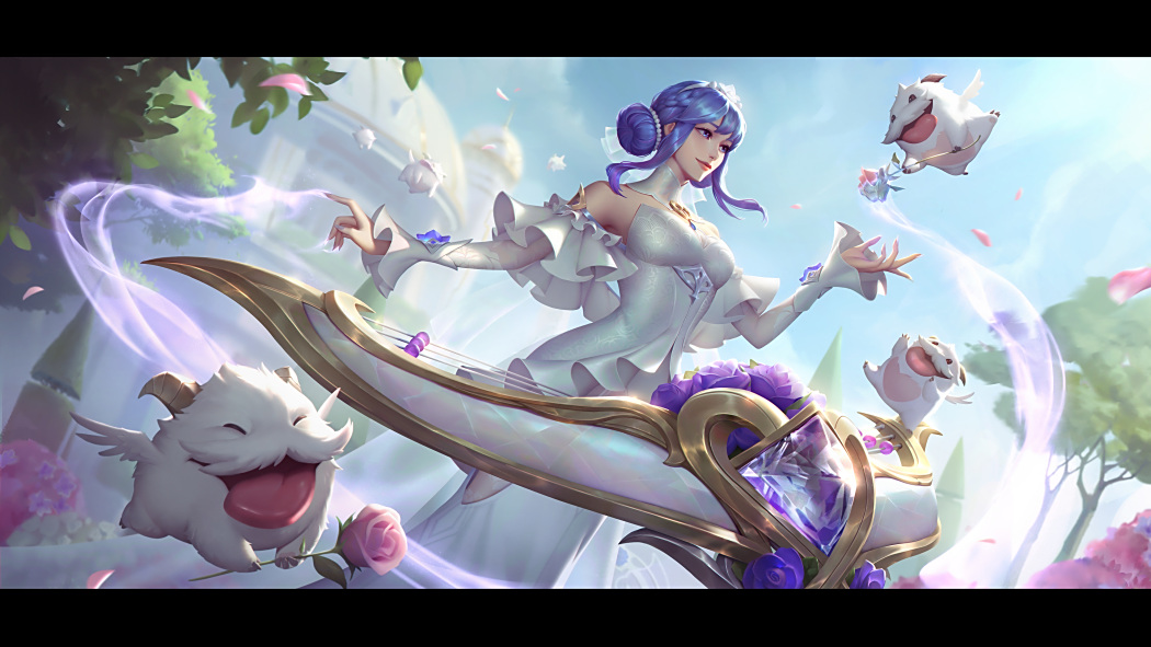 水晶玫瑰(《英雄聯盟手遊》中琴瑟仙女娑娜的一款手遊先發限定皮膚。) 水晶玫瑰(《英雄聯盟手遊》中琴瑟仙女娑娜的一款手遊先發限定皮膚。)