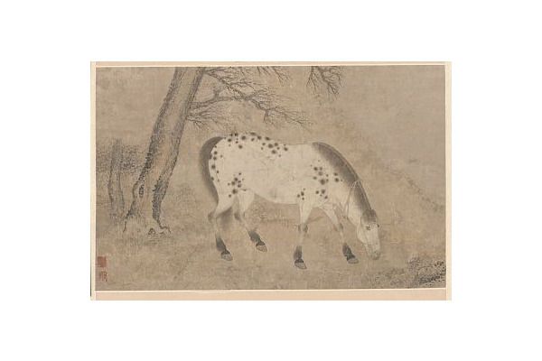 馬圖(清代顧侃創作的繪畫) 馬圖(清代顧侃創作的繪畫)