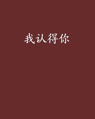 我認得你 我認得你
