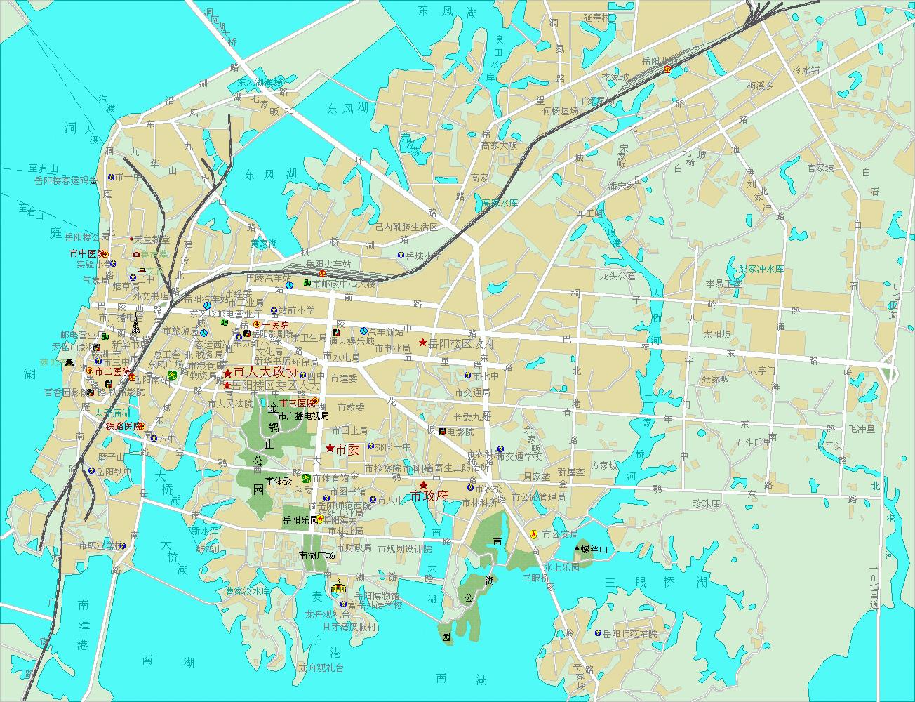 岳陽樓區地圖
