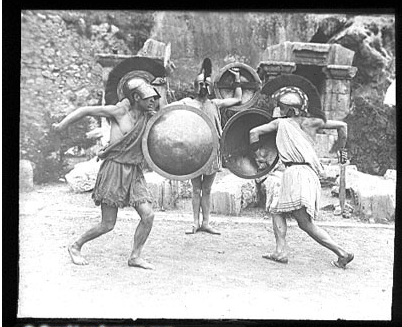 “皮提亞競技會”的古希臘搏擊比賽