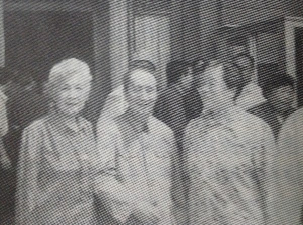 1993年魯藝校慶時薄平（左）與呂驥（中）