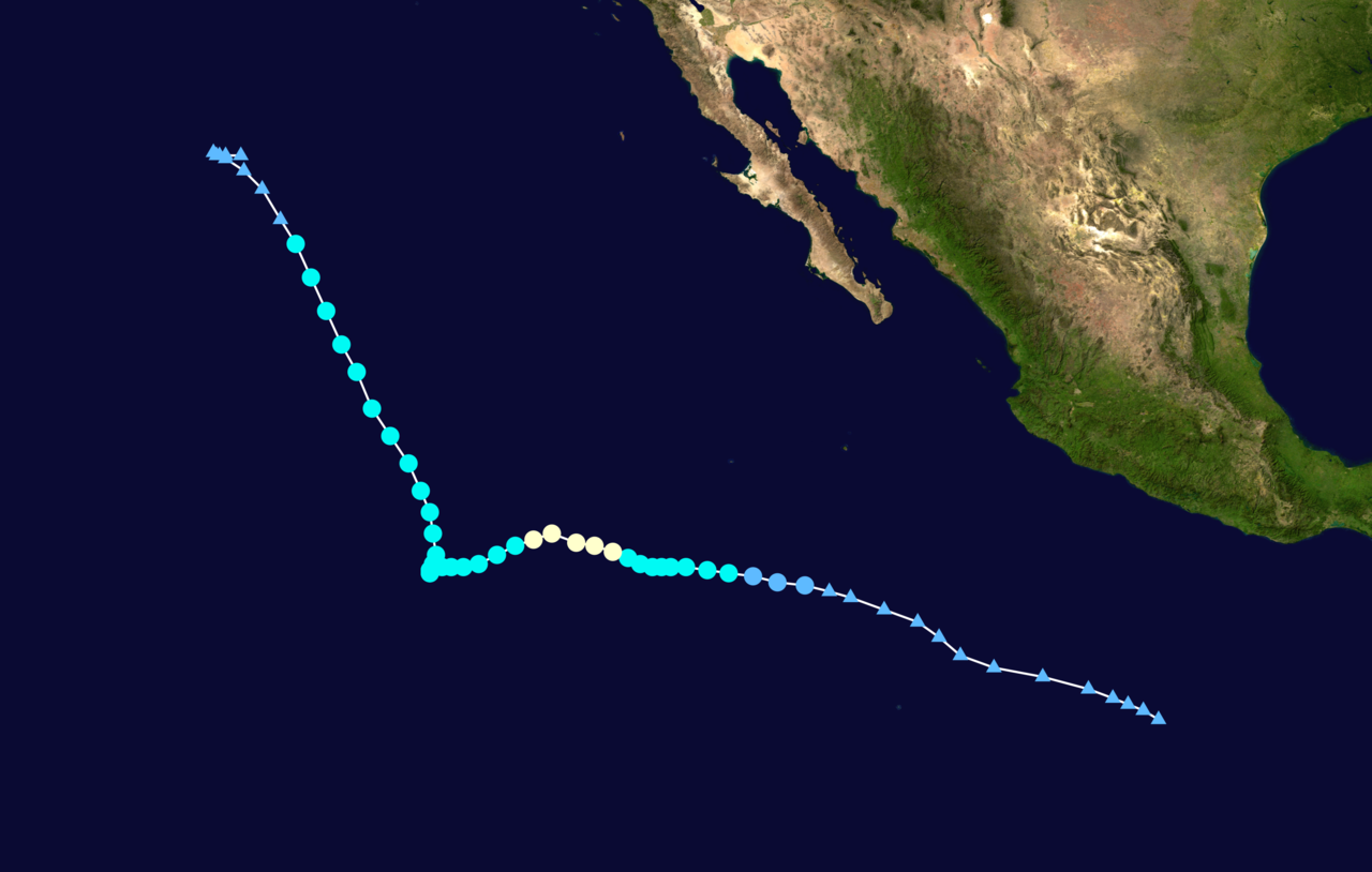 颶風歐文 路徑圖