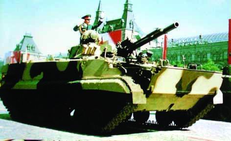 紅場閱兵式上的BMP-3步兵戰車