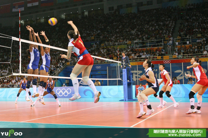 2008年北京奧運會扣球瞬間