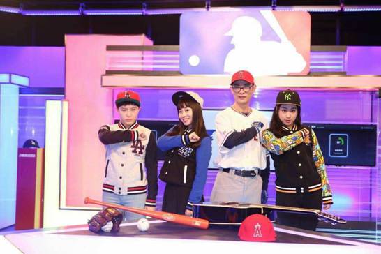 攜旗下藝人Chinglish組合參與MLB宣傳片拍攝