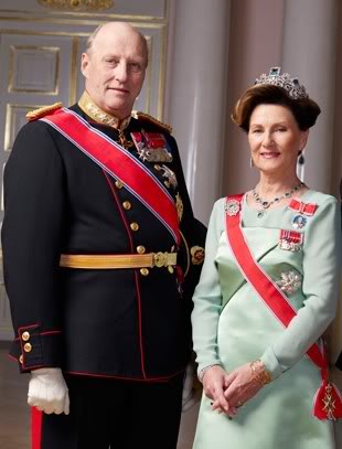 挪威哈拉爾五世和王妃