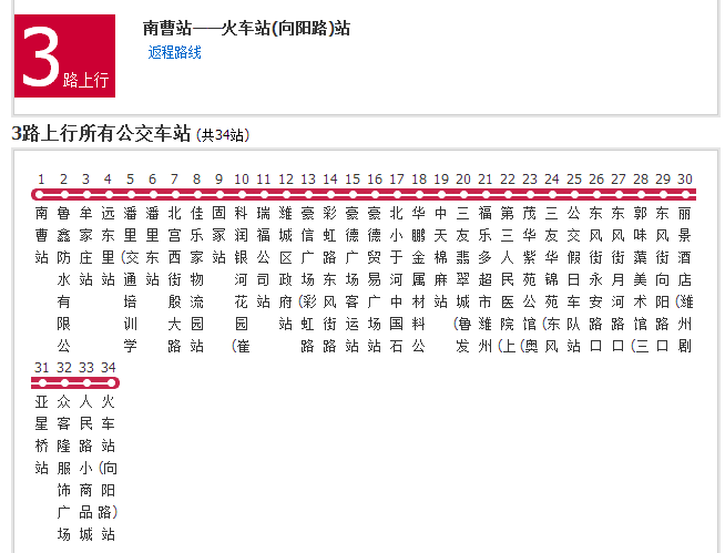 濰坊公交3路 濰坊公交3路