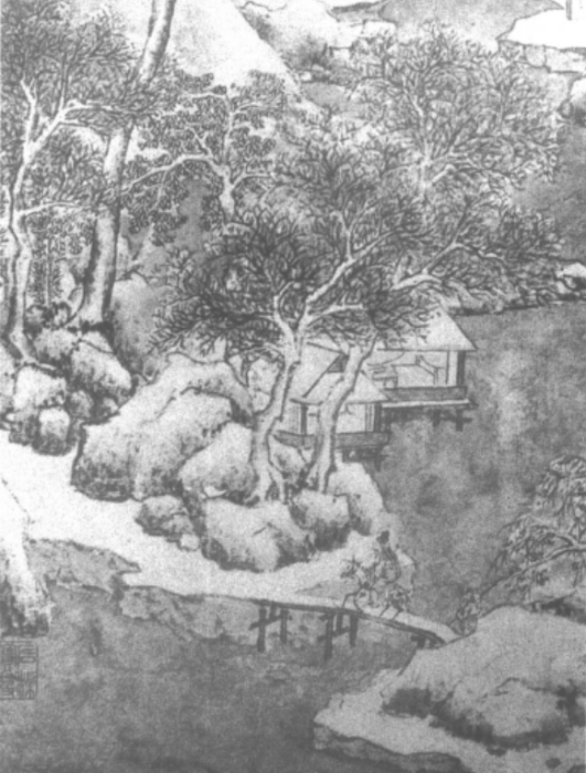 畫雪景圖 畫雪景圖