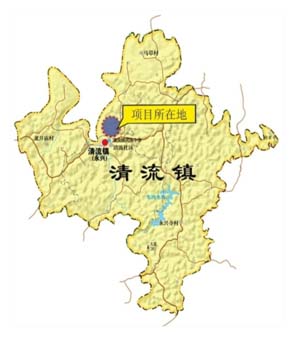 清流鎮地圖