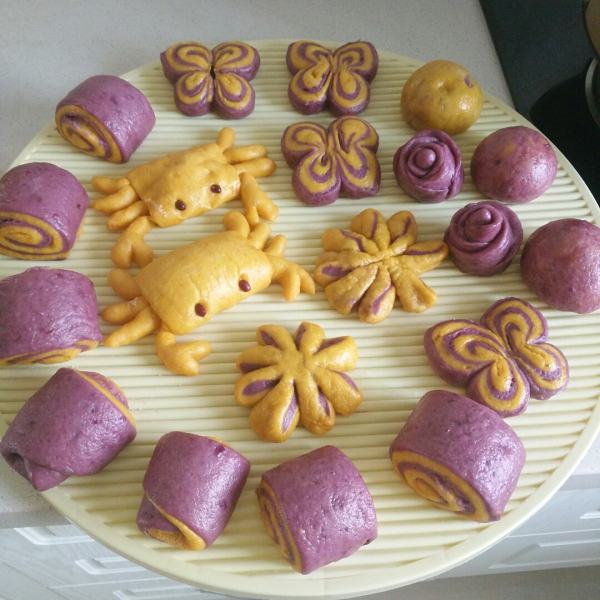 南瓜紫薯饅頭