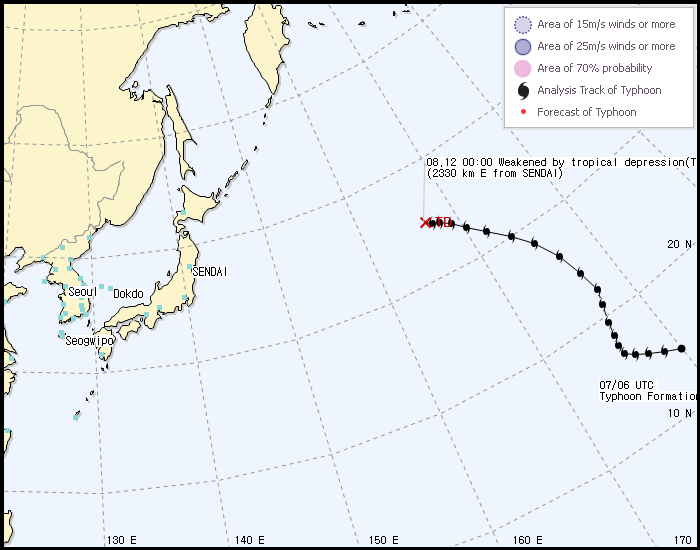 1413號颱風“吉娜維芙”路徑圖