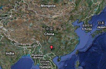 普合苗族鄉在中國的位置