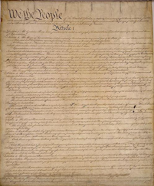 1787年憲法第一頁