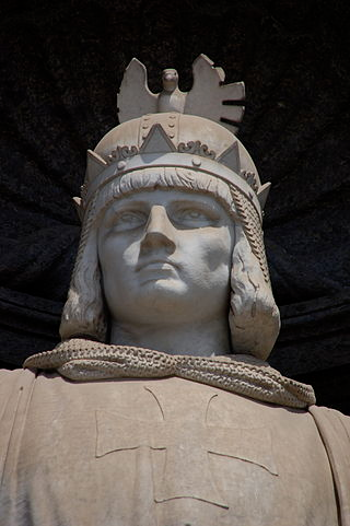 那不勒斯的腓特烈二世的雕像