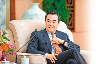 王毅主任接受台灣《旺報》專訪