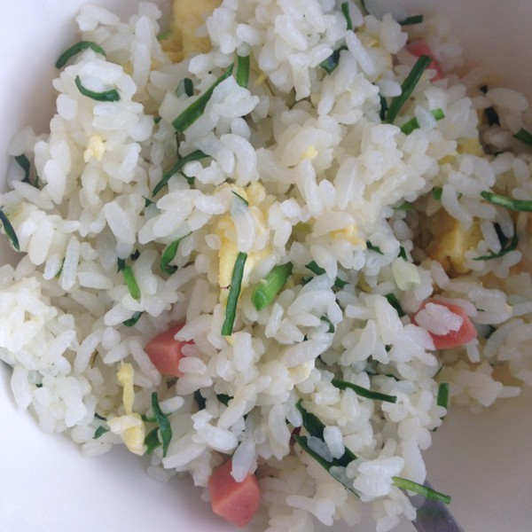 韭菜雞蛋炒米飯