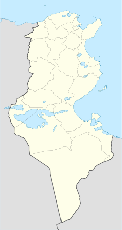 埃爾傑里德鹽湖在突尼西亞位置