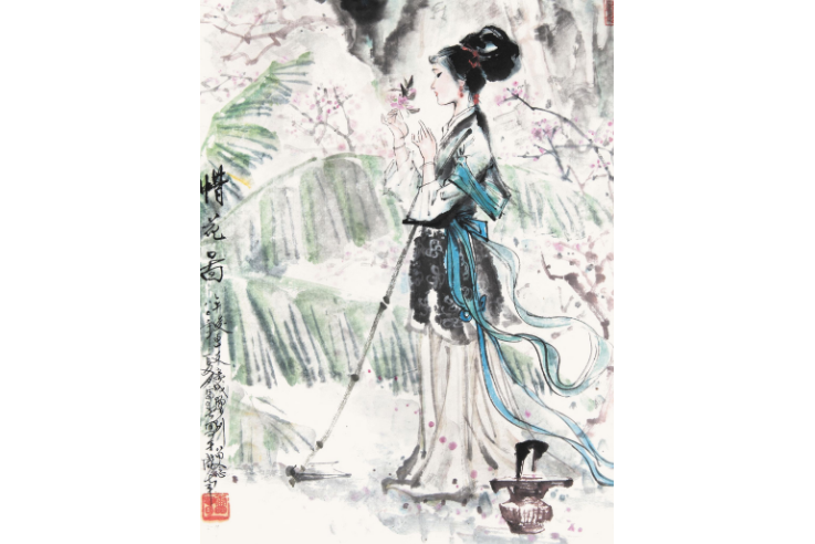 惜花圖 惜花圖
