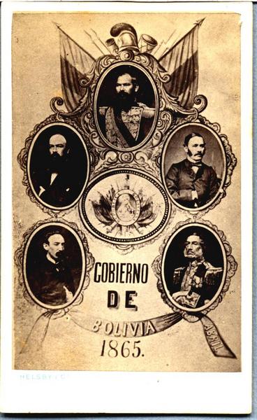 1865年，梅爾加雷霍總統和他的內閣成員