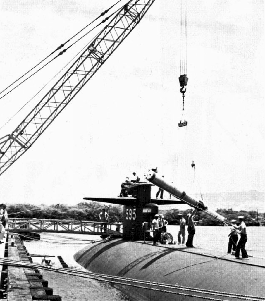 SSN595吊裝“沙布洛克”遠程反潛火箭