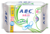 ABC日用纖薄網感棉柔表層衛生棉8片