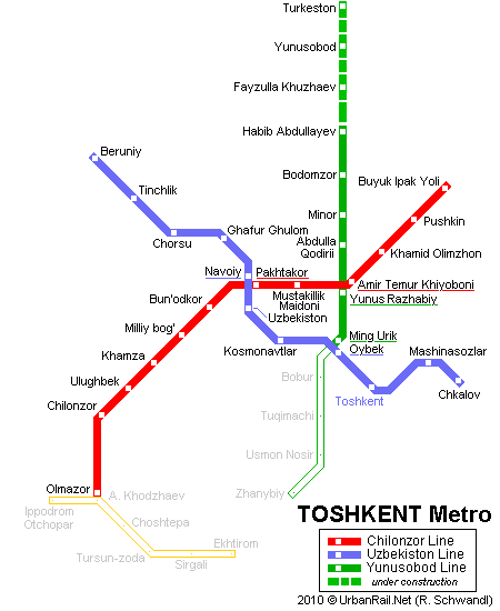 塔什乾地鐵路線