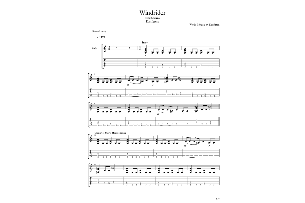 Windrider(Ensiferum樂隊演唱的單曲) Windrider(Ensiferum樂隊演唱的單曲)