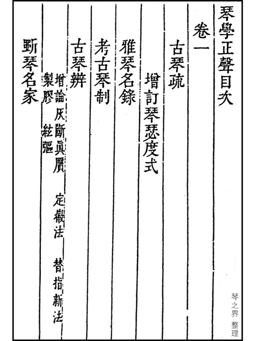 琴學正聲 琴學正聲