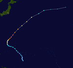 0203強颱風“海貝思”路徑圖