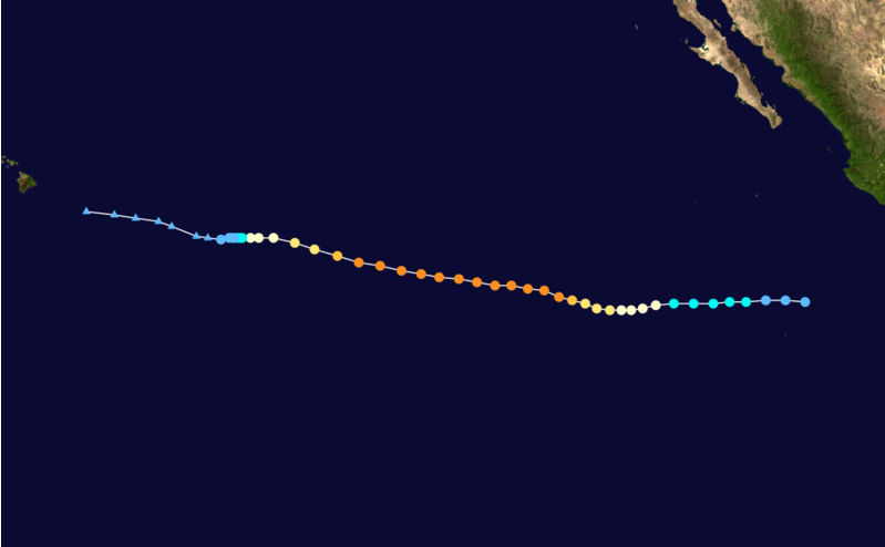 強颶風丹尼爾路徑圖