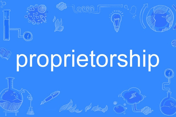 proprietorship