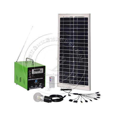 20W手提一體式多功能太陽能發電系統
