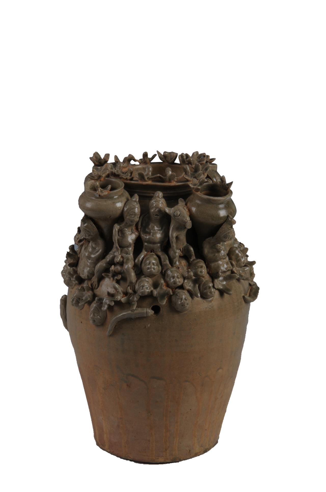 三國青釉堆塑罐(杭州南宋官窯博物館展品)