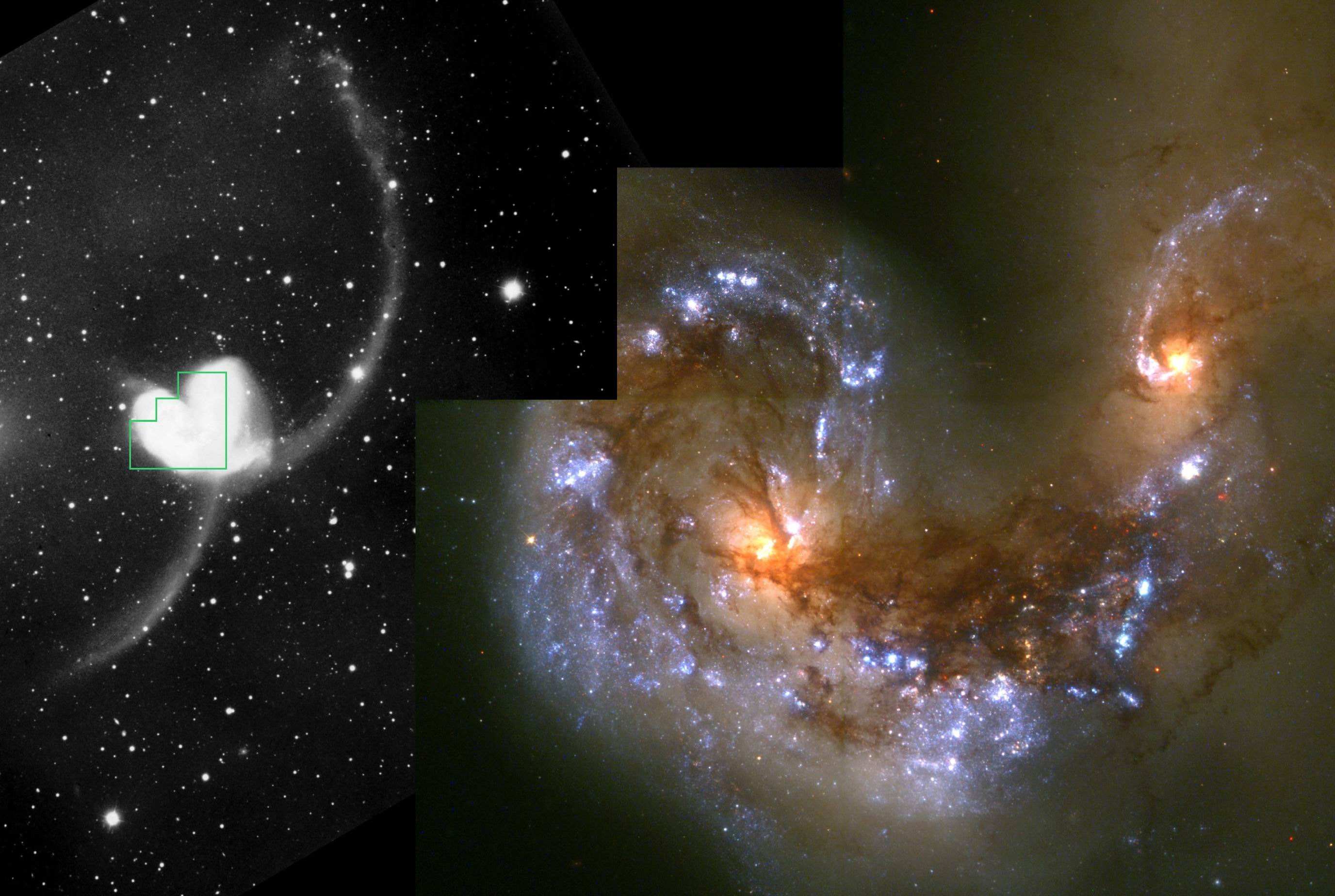 烏鴉座NGC4038和NGC4039星系