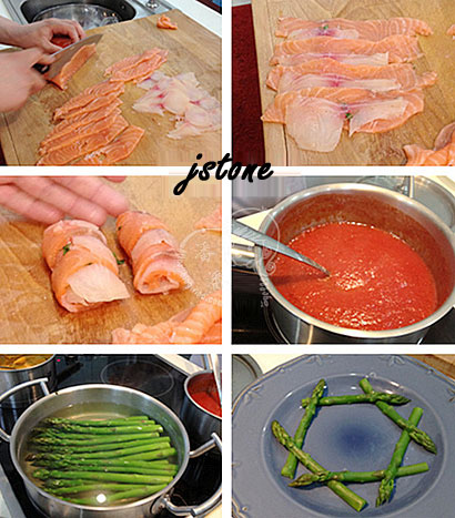 香草茄汁蒸魚卷製作步驟