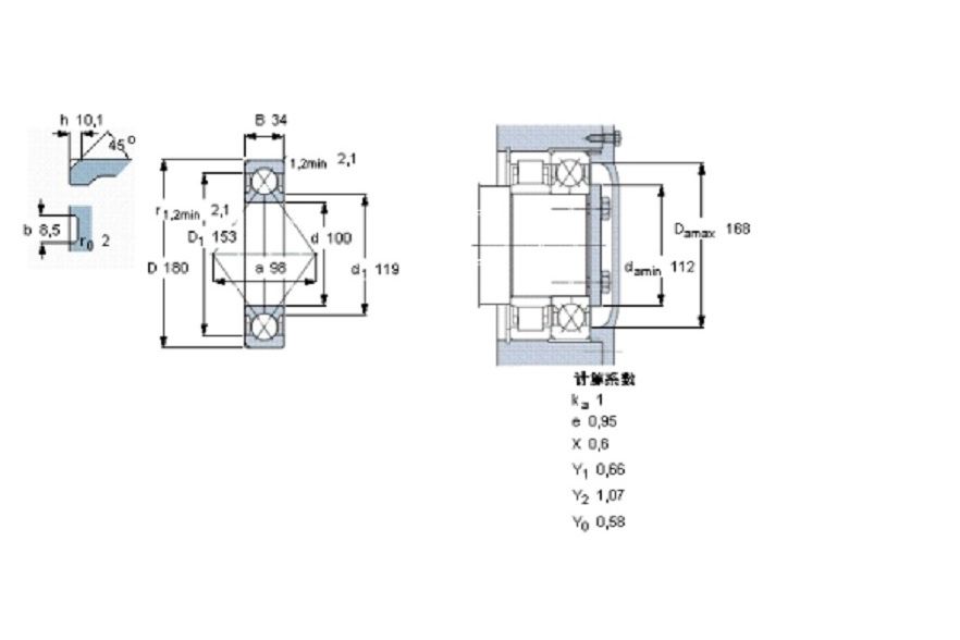 SKF QJ220N2MA軸承 SKF QJ220N2MA軸承